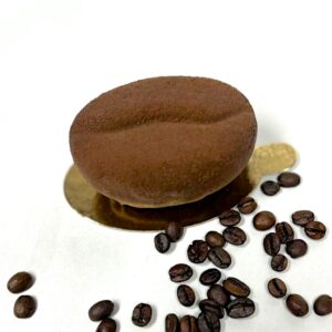 MOKA Trompe Œil mocha dessert with dark chocolate velvet finish served with coffee beans